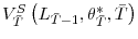  V_{\bar{T}}^{S}\left( L_{\bar{T}-1},\theta_{\bar{T}}^{\ast },\bar{T}\right) 