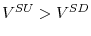  V^{SU}>V^{SD}