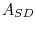  A_{SD}% 