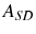  A_{SD}