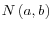  N\left(a,b\right)