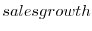  salesgrowth