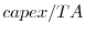  capex/TA