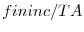  fininc/TA