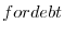  fordebt
