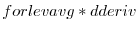  forlevavg*dderiv