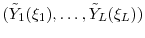  ({\tilde Y}_1(\xi_1), \ldots, {\tilde Y}_L(\xi_L))
