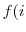 f(i