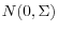 N(0,\Sigma )
