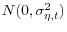 N(0,\sigma _{\eta ,t}^2 )