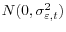 N(0,\sigma _{\varepsilon ,t}^2 )