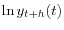 \displaystyle \ln y_{t+h}(t)