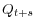  Q_{t+s}