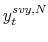  y_{t}^{svy,N}