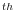 ^{th}