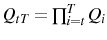  Q_{tT}=\prod_{i=t}^{T}Q_{i}