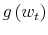  g\left( w_{t}\right) 