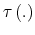  \tau\left( .\right) 