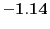  \mathbf{-1.14}