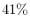  41\%