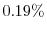  0.19\%