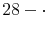  28-\cdot