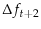 \displaystyle \Delta f_{t+2}