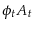 \phi_{t}A_{t}