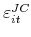  \varepsilon _{it}^{JC}