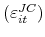  (\varepsilon _{it}^{JC})