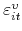  \varepsilon _{it}^{\upsilon }