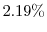  2.19\%