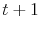  t+1