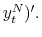  y_{t}^{N})^{\prime }.