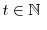  t\in \mathbb{N} \ 