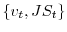  \left\{ v_{t},JS_{t}\right\} 