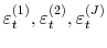  \varepsilon_{t}^{(1)}% ,\varepsilon_{t}^{(2)},\varepsilon_{t}^{(J)}