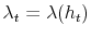  \lambda_{t}=\lambda(h_{t})