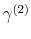  \gamma^{(2)}