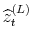  \widehat{z}_{t}^{(L)}