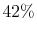  42\%