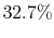  32.7\%