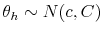  \theta_{h}\sim N(c,C)
