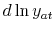  d\ln y_{at}