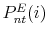  P^{E}_{nt}(i)