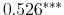  0.526^{***} 