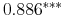  0.886^{***} 