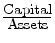 \frac{\mbox{Capital}}{\mbox{Assets}}
