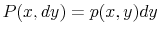  P(x,dy) = p(x,y)dy