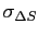 $ \sigma_{\Delta S}$